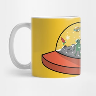 alien snow globe Mug